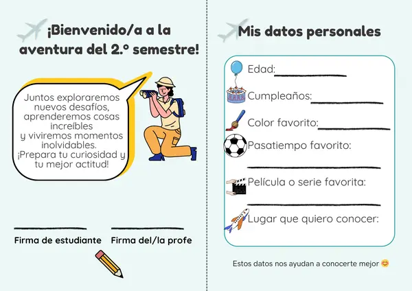 Pasaporte explorador: Vuelta a clases 2° semestre