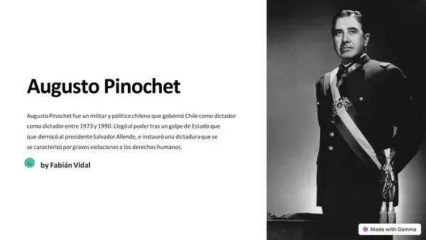 ¿Quién es Augusto Pinochet? 