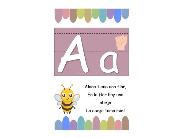 Abecedario con lengua de señas y lecturas cortas 