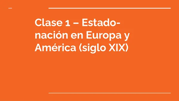 Estado-nación en Europa y América (siglo XIX) PAES 2026