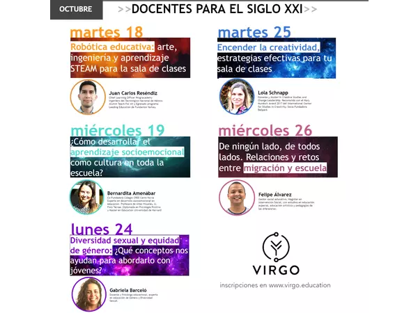 Octubre - Experiencias formativas online para educadores de Latinoamérica