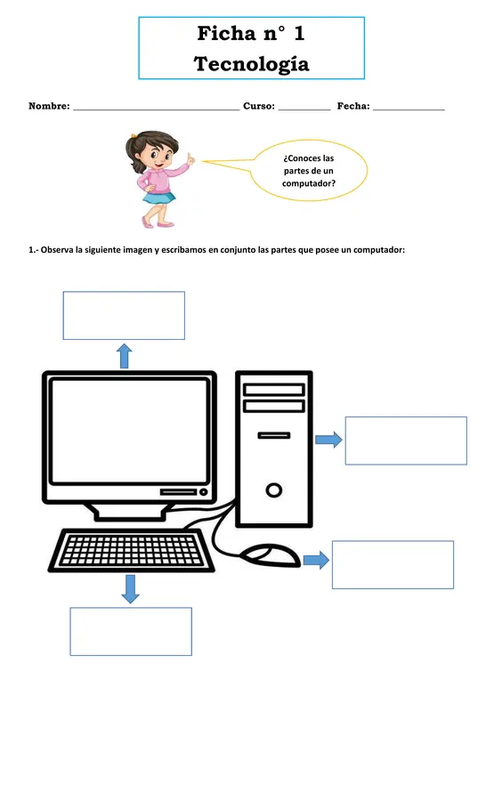 Fichas tecnología 1° básico