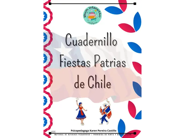 CUADERNILLO PARA COLOREAR: FIESTAS PATRIAS CHILENAS