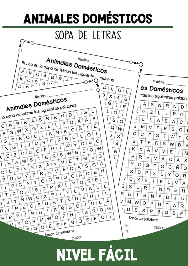 Sopa de letras para imprimir