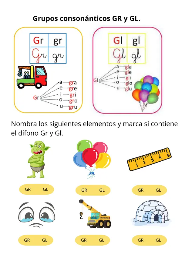 grupos consonánticos, dífonos consonánticos | profe.social