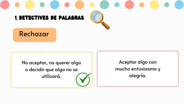 Actividades vocabulario sinónimos
