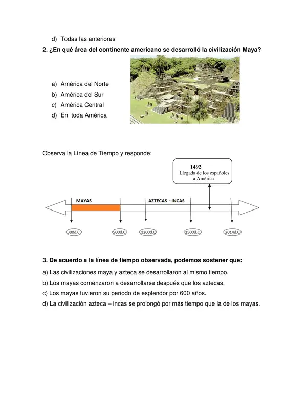 Evaluacion Mayas y Aztecas, Historia