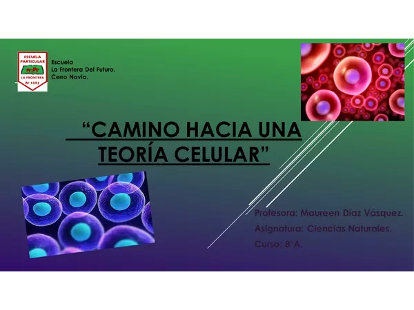 Teoria Celular, Tipos de Tejidos, Membrana Plasmática 8° básico Ciencias Naturales  