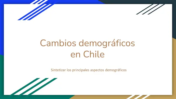 Cambios demográficos en el Chile reciente 
