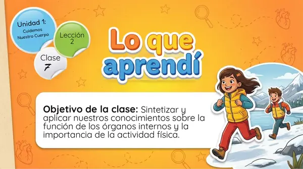 Clase 7 Lección 2 Unidad 1 Que aprendi "Cuidemos nuestro cuerpo" 2° Básico