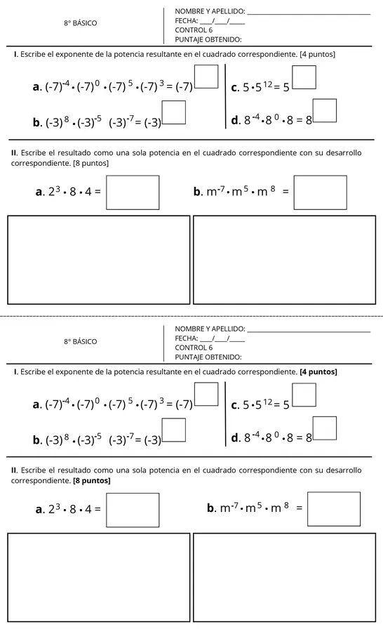 Propiedades multiplicación de potencias