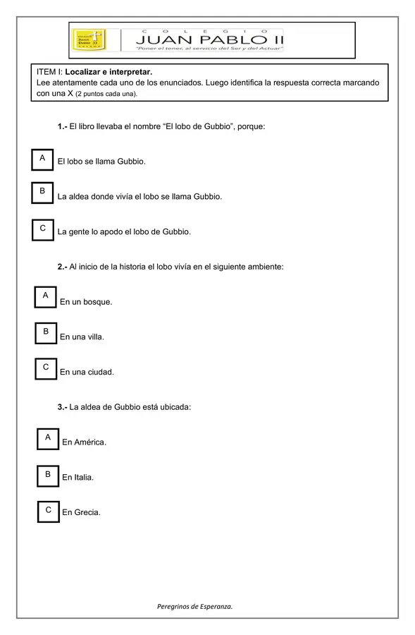 El lobo de Gubbio"