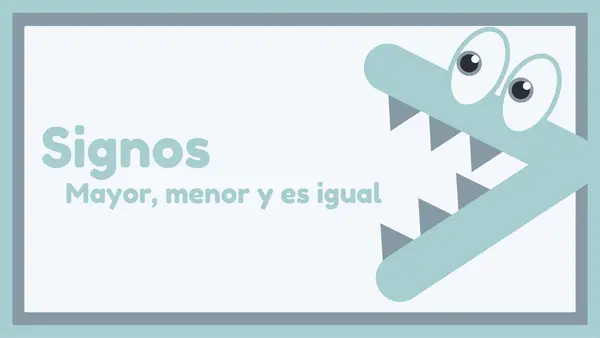Signos mayor, menor y es igual