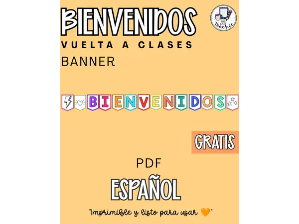 BANNER BIENVENIDOS COLORIDO