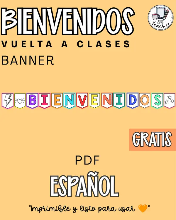 BANNER BIENVENIDOS COLORIDO