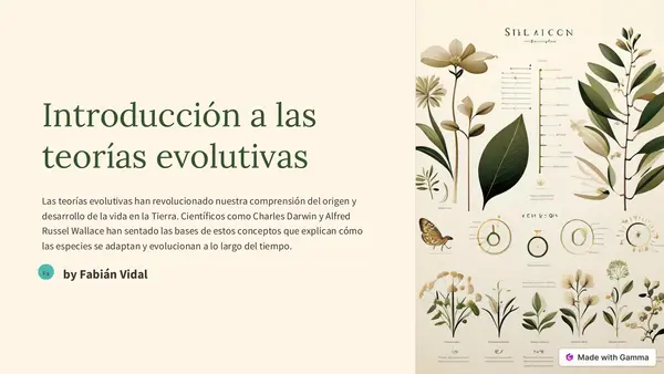 Introducción a las teorías evolutivas 