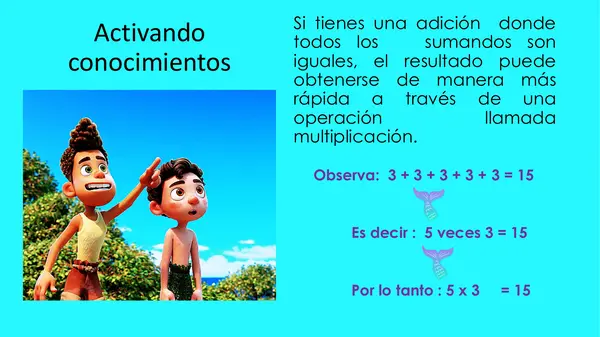 PROPIEDAD CONMUTATIVA DE LA MULTIPLICACIÓN CON LUCA 
