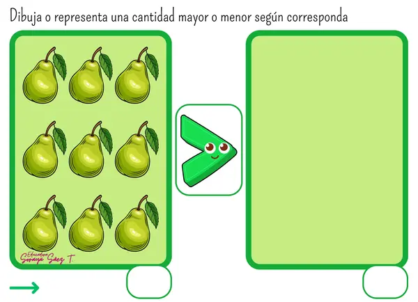 Comparación y representación de cantidades