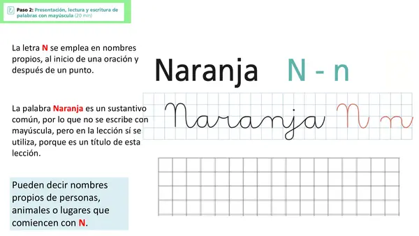 Lección 22 Naranja Parte 2 Mayúsculas Método Matte