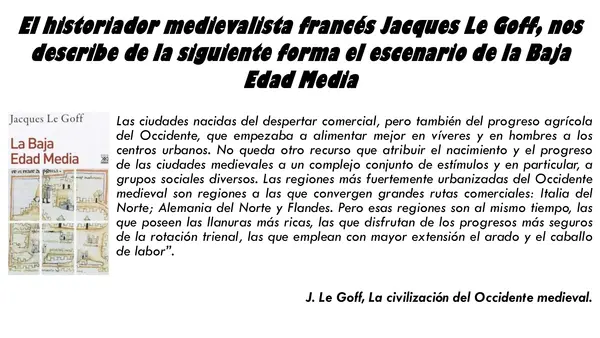 PPT -  Actividad comercial y urbanización en la edad media