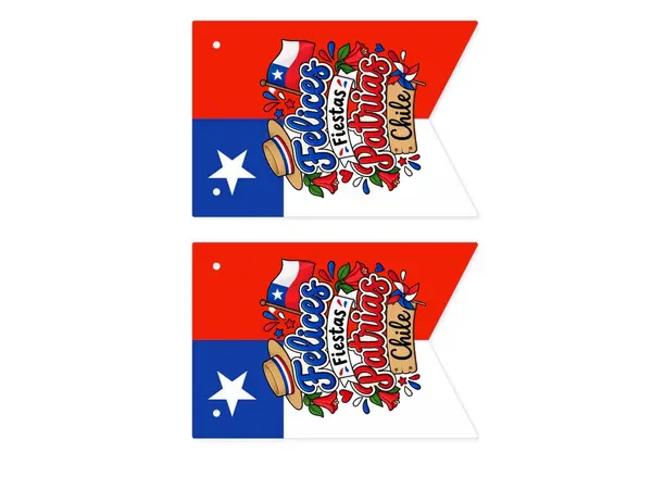 Banderin fiestas patrias editable (foto)