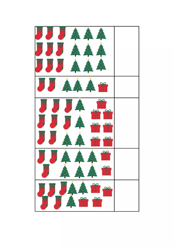 Representación Numérica Navideña