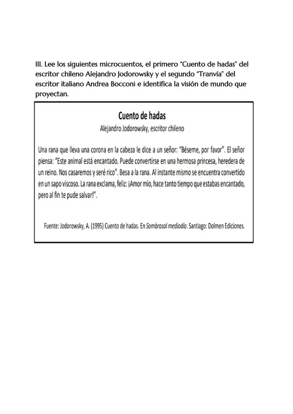 Guía comprensión lectora de textos narrativos más pauta -Interpretación literaria 4°M