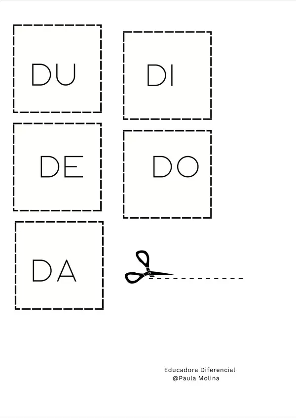 Cuadernillo consonante d (aprendo con amaro)