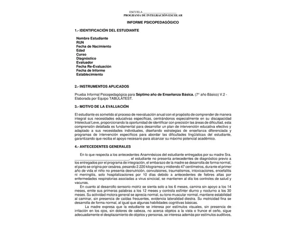 Informe Tabulatest 7mo Fil 