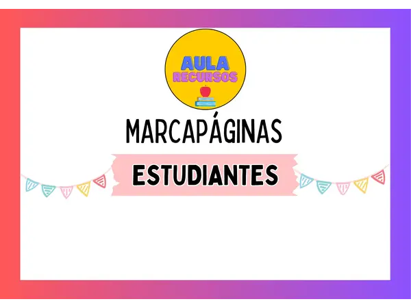 REGALO PRIMER DÍA - MARCAPÁGINAS