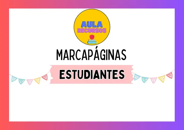REGALO PRIMER DÍA - MARCAPÁGINAS