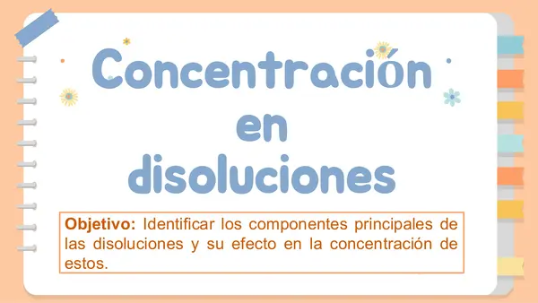 CONCENTRACIÓN EN DISOLUCIONES
