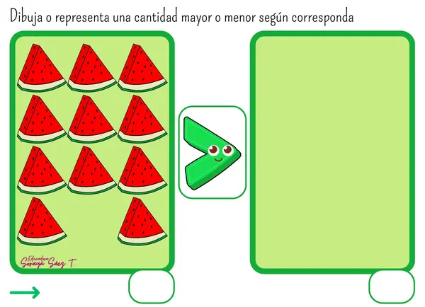 Comparación y representación de cantidades