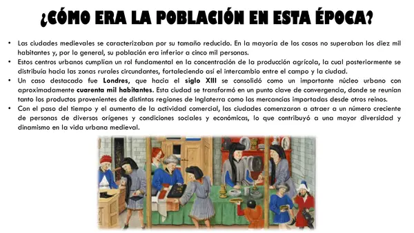 PPT -  Actividad comercial y urbanización en la edad media