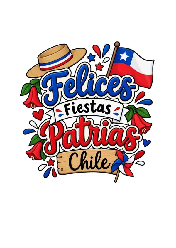 Banderin fiestas patrias editable (foto)