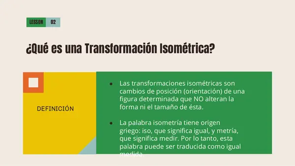 Arte y Transformaciones Isométricas