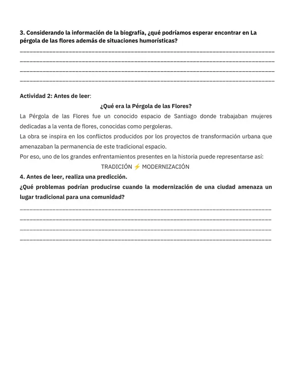 Guía de Trabajo: Género Dramático – La pérgola de las flores