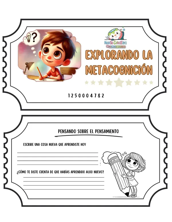 Ticket de Salida Metacognición