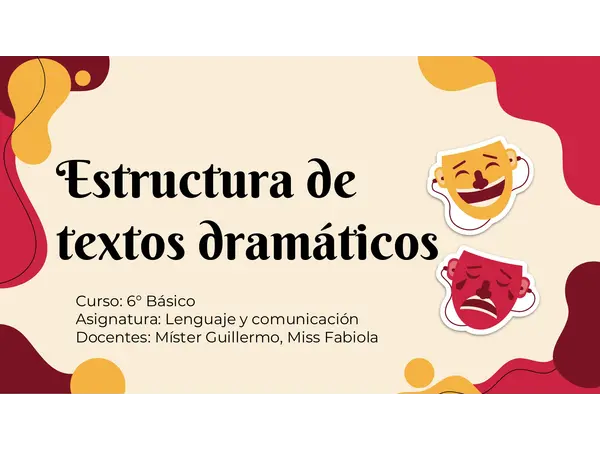 Estructura de textos dramáticos