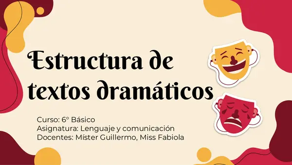 Estructura de textos dramáticos