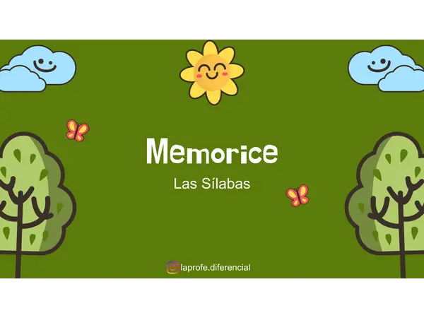 Memorice de las sílabas 