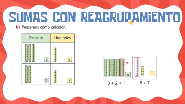 Sumas con reagrupamiento 