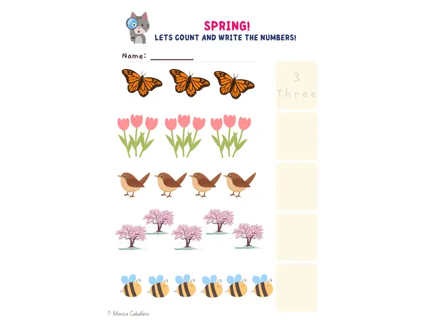 La Primavera (actividad en INGLES)