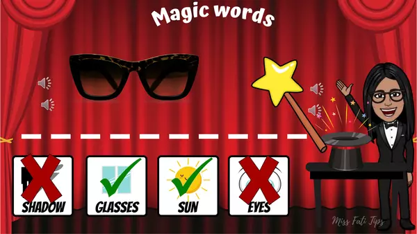 Juego "Magic words" (Compound nouns)