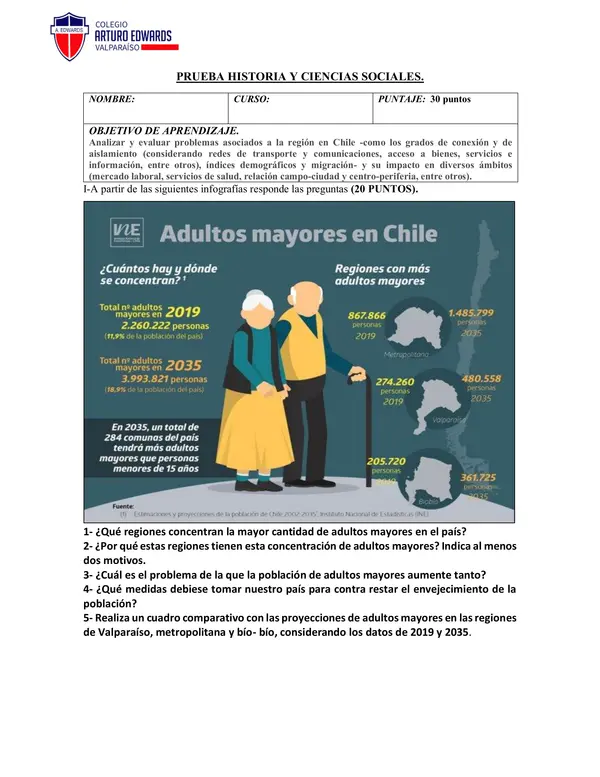 PRUEBA HISTORIA Y CIENCIAS SOCIALES