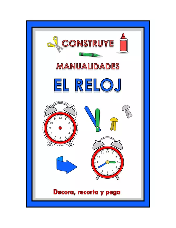 Construye reloj despertador matemáticas craft primarios