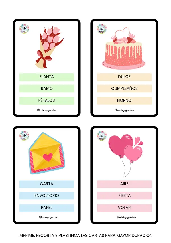 Juego Tabú de San Valentin