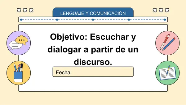 Clase lenguaje: Reflexionar y dialogar a partir de un discurso - Video subtitulado