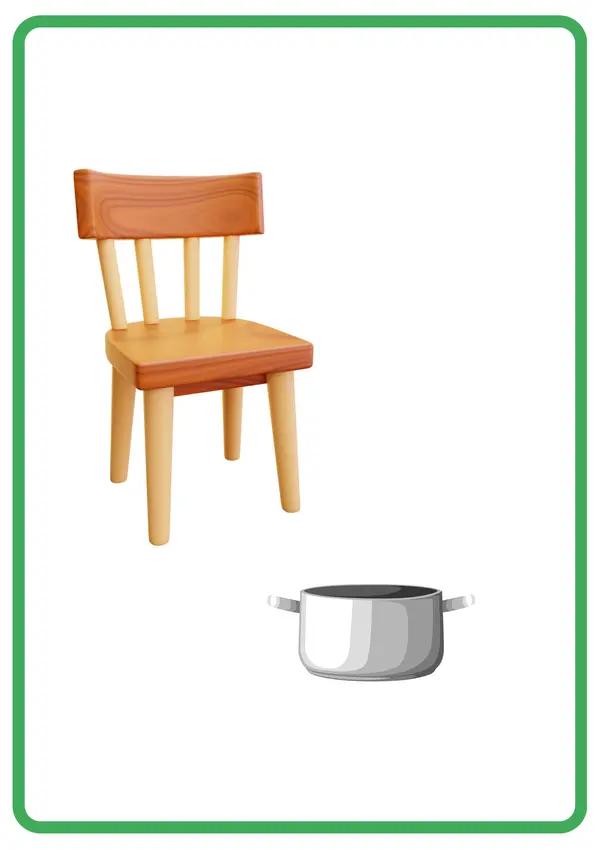 The pot and the chair