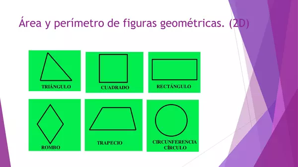 área y perímetro de figuras geométricas 